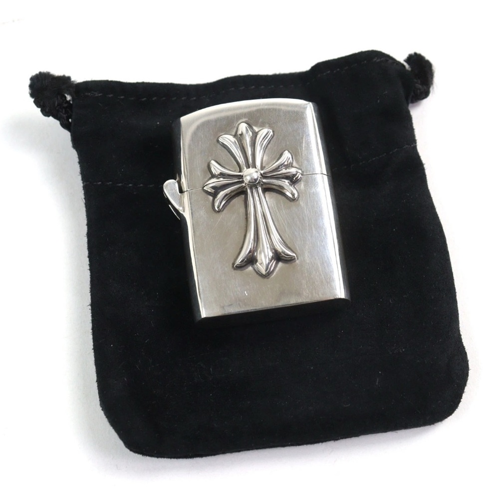 CHROME HEARTS SV925 ZIPPO LIGHTER Z V1 Small CH Cross 🖤🖤🖤